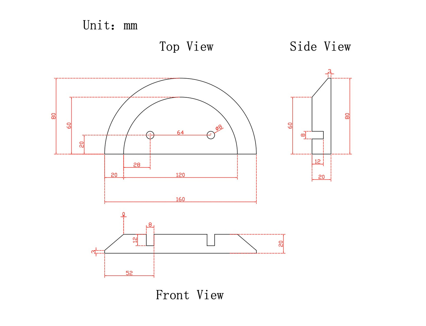 Semi Marble Handle Travertine