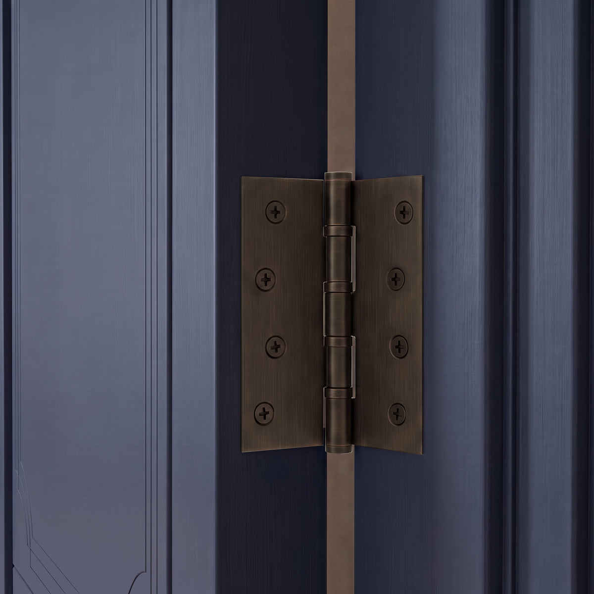 Brass Door Hinge in Antique Brushed Bronze