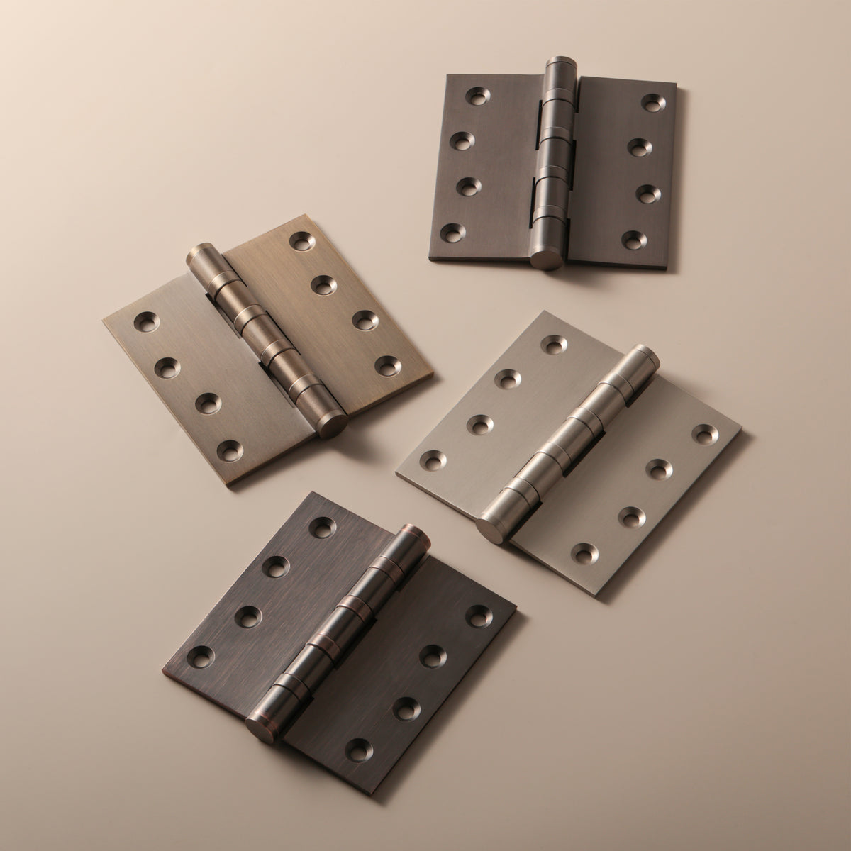 Brass Door Hinge in Antique Copper Brass