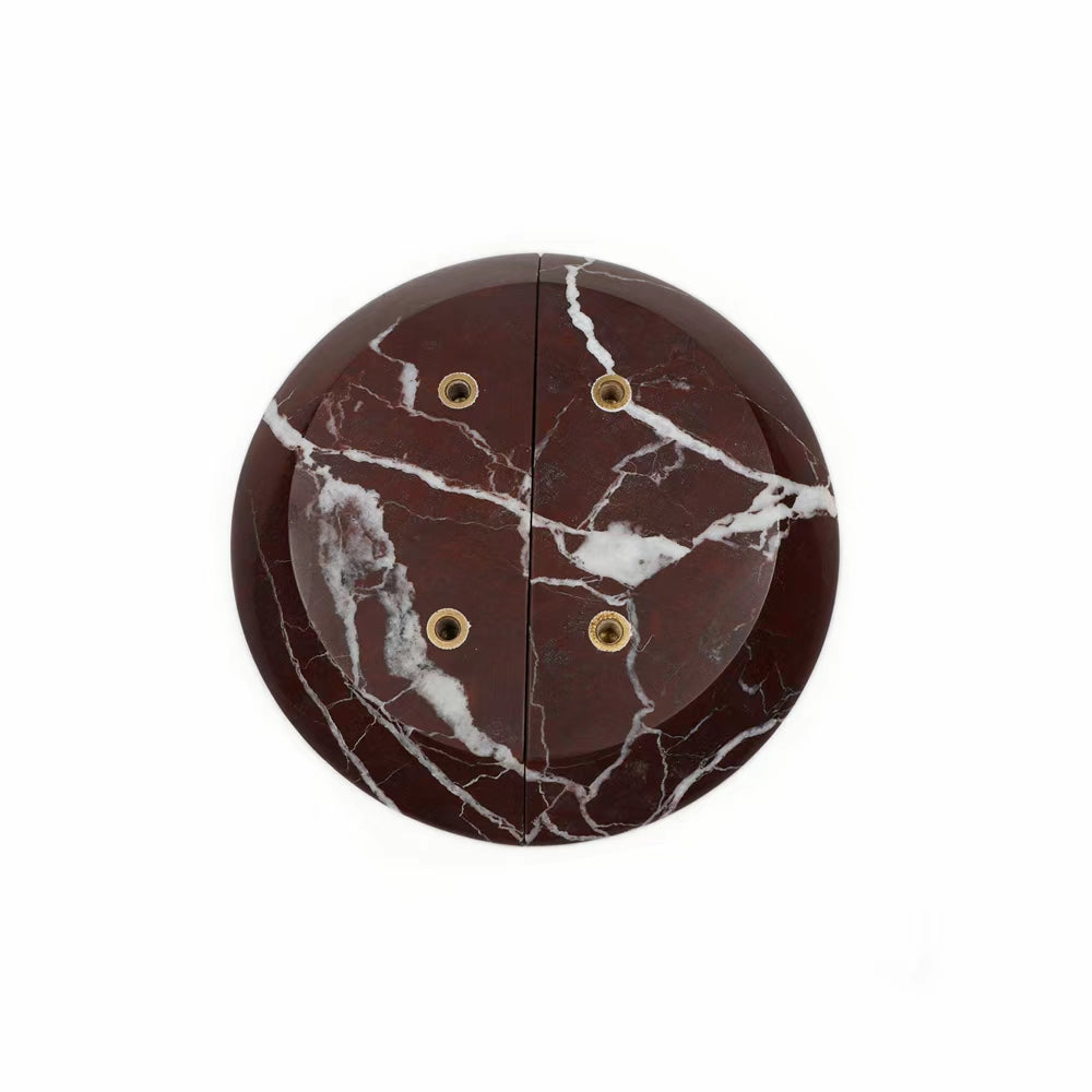 Semi Marble Handle Rosso