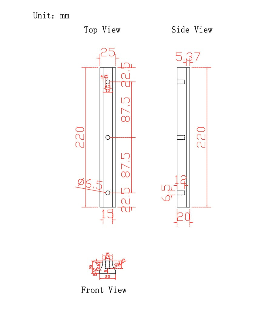 Rectangle Marble Handle Viola