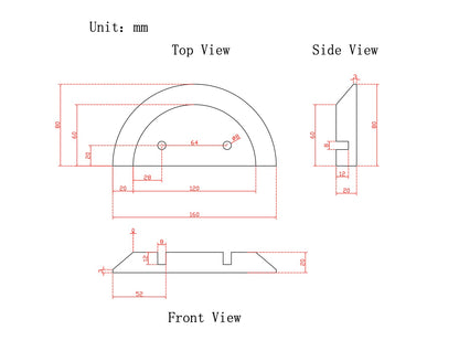 Semi Marble Handle Travertine