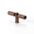 Monaco Knurled T-Knob in Copper Brass