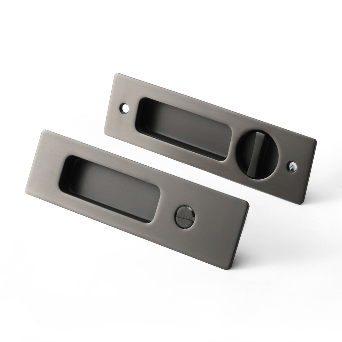 Aria Sliding Door Privacy Set in Matte Grey