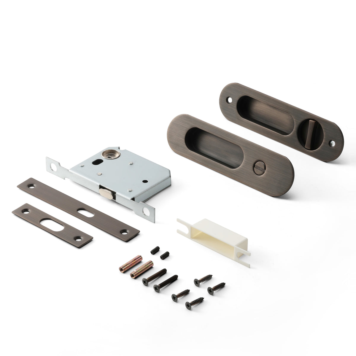 Nova Sliding Door Set in Matte Grey, full kit