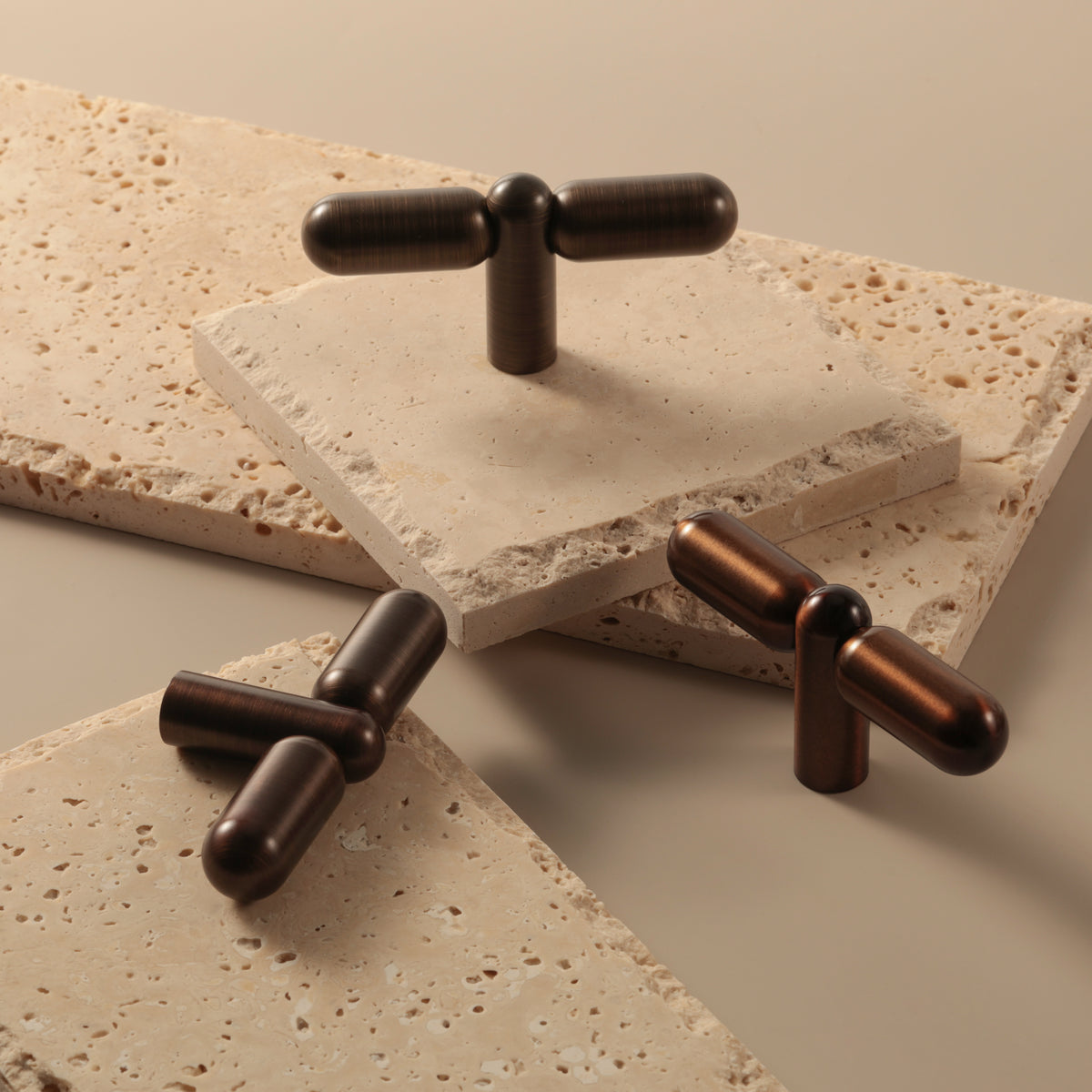 Monaco T-Knob in Antique Brushed Bronze