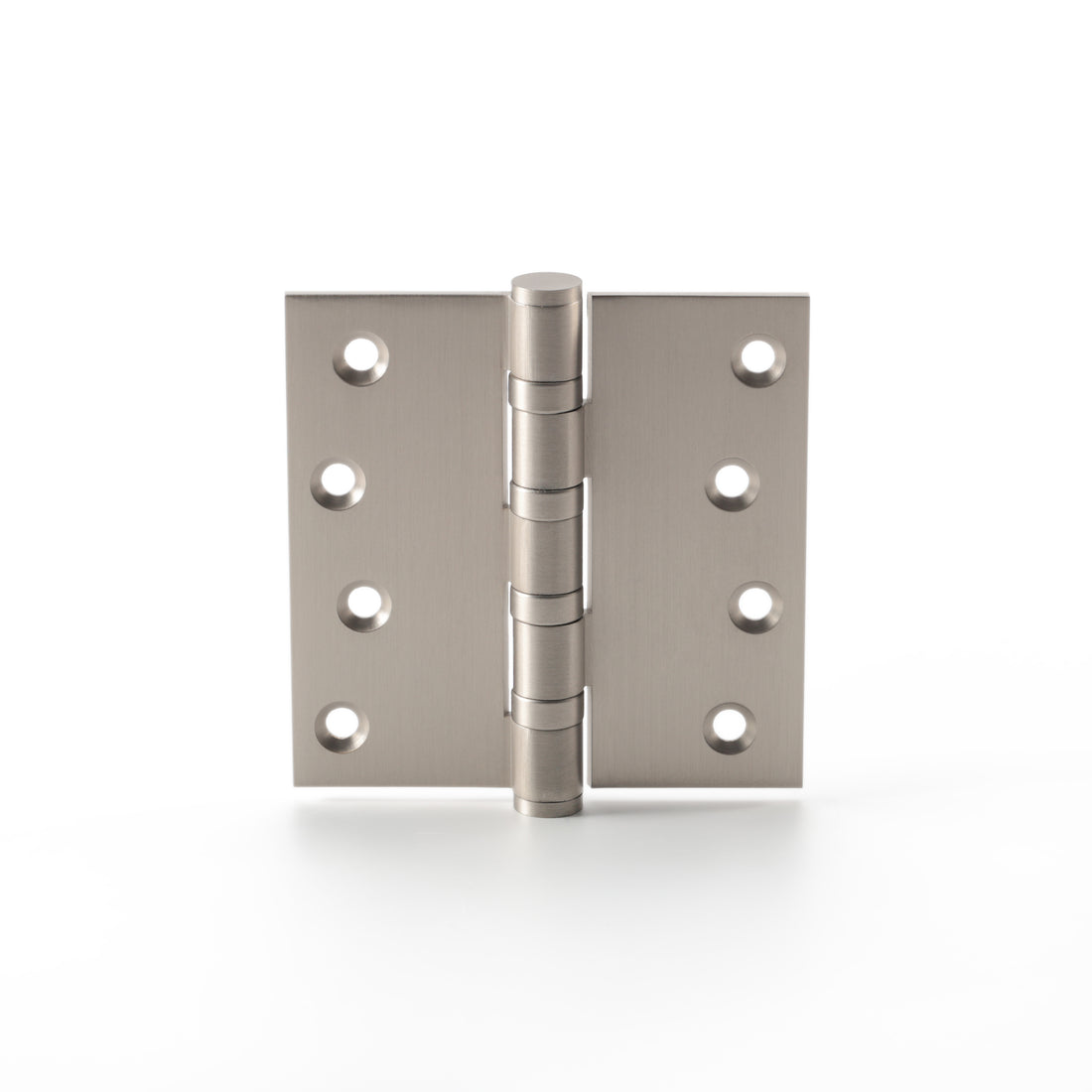 Brass Door Hinge in Matte Satin Nickel