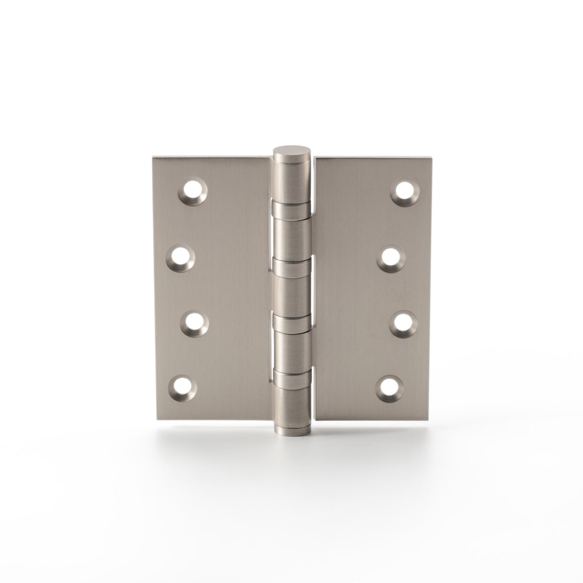 Brass Door Hinge in Matte Satin Nickel