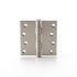 Brass Door Hinge in Matte Satin Nickel