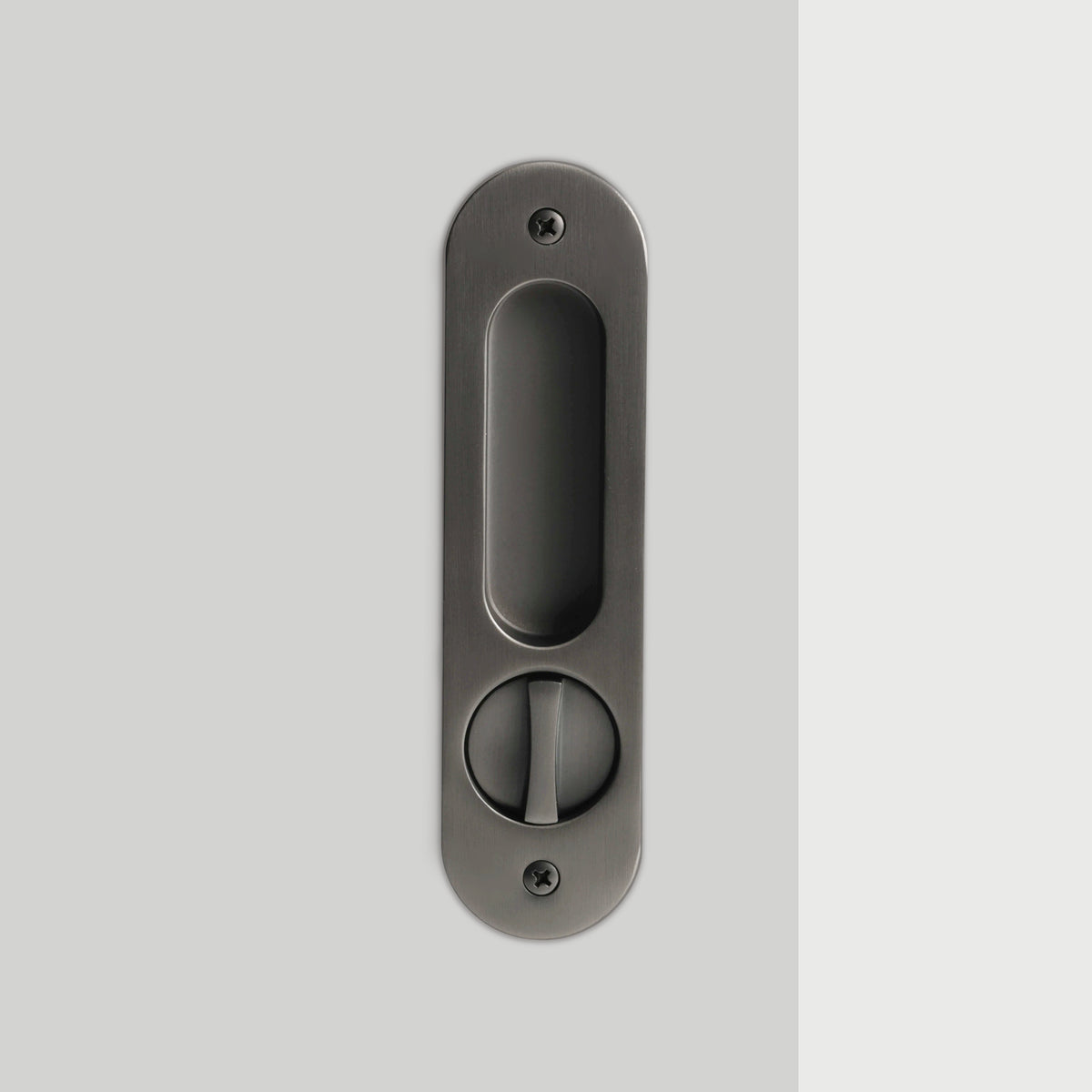 Nova Sliding Door Set in Matte Grey, privacy turn